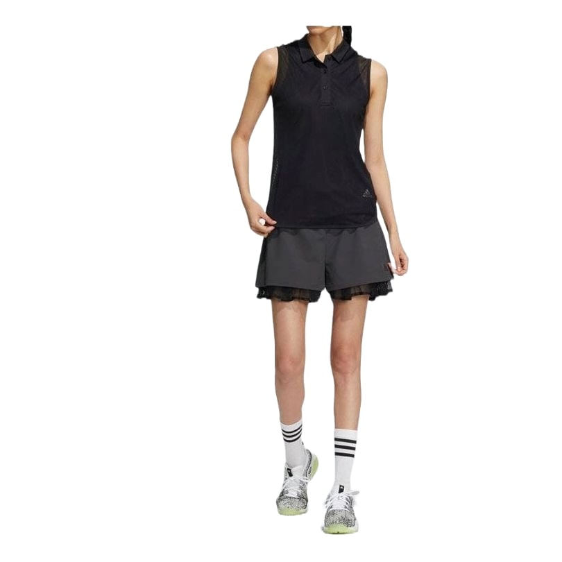 (WMNS) adidas Statement HEAT.RDY Mesh Sleeveless Polo Shirt Asia Sizing 'Black' HB3539