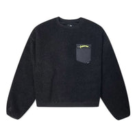 (WMNS) Converse Loose Short Sweater Asia Sizing 'Black' 10020289-A02