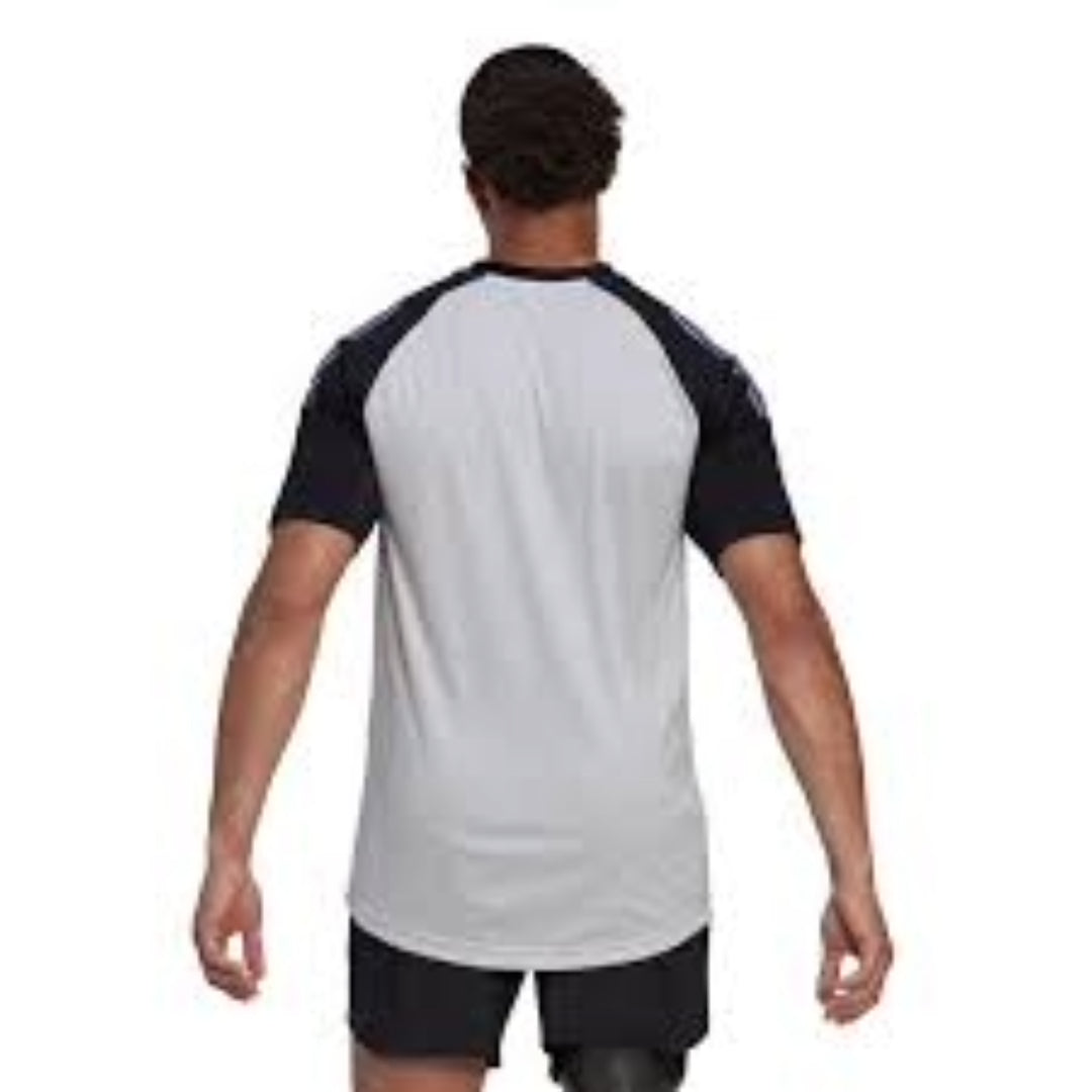 adidas Training T-Shirt 'Grey Black' HS8794