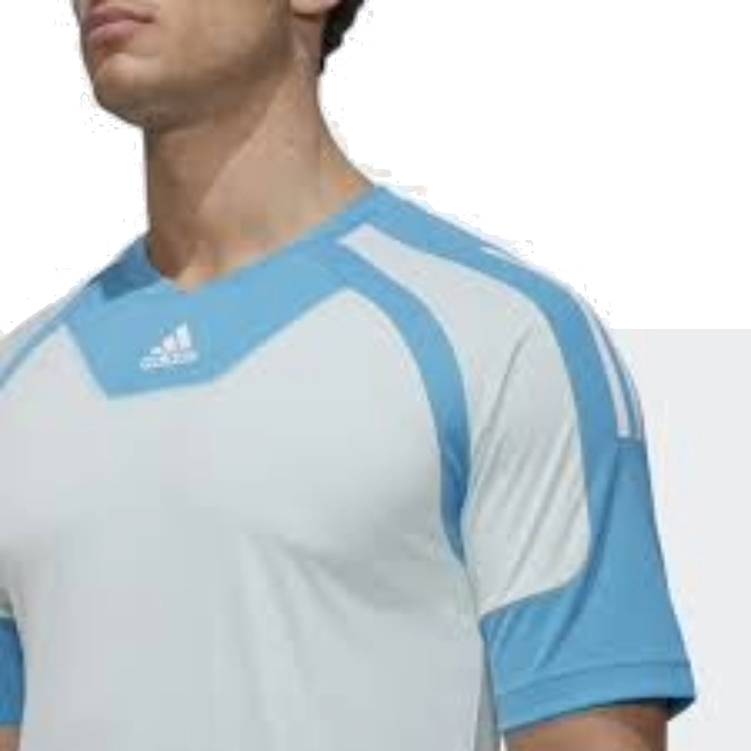 adidas Training T-Shirt 'White Blue' HS8795