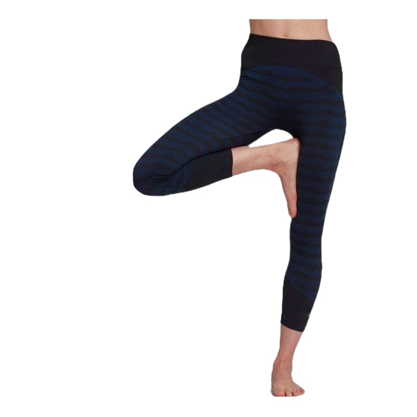 (WMNS) adidas x Marimekko AEROKNIT 7/8 Leggings Asia Sizing 'Navy' HH7307