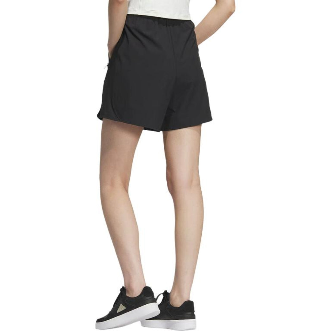 (WMNS) adidas Modern Tech Shorts Asia Sizing 'Black Yellow' JI9801