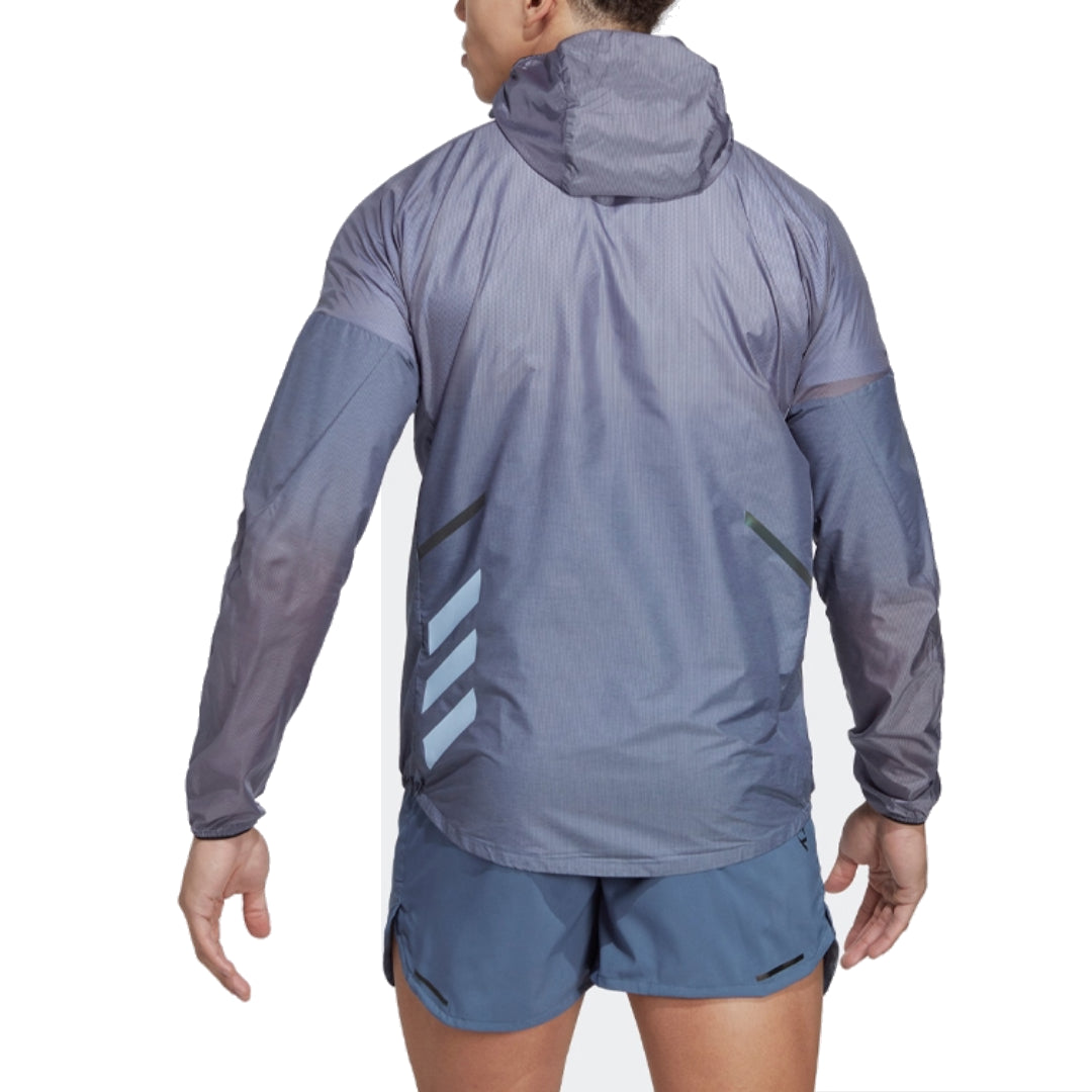 adidas Terrex Agravic Windweave Trail Running Windbreaker 'Purple Black Grey' HT9391