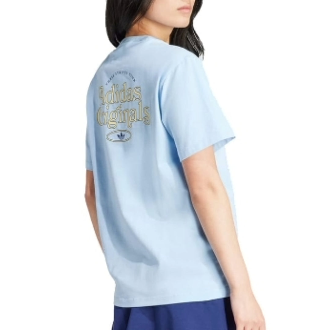 (WMNS) adidas Graphic T-Shit Asia Sizing 'Blue' IT9831