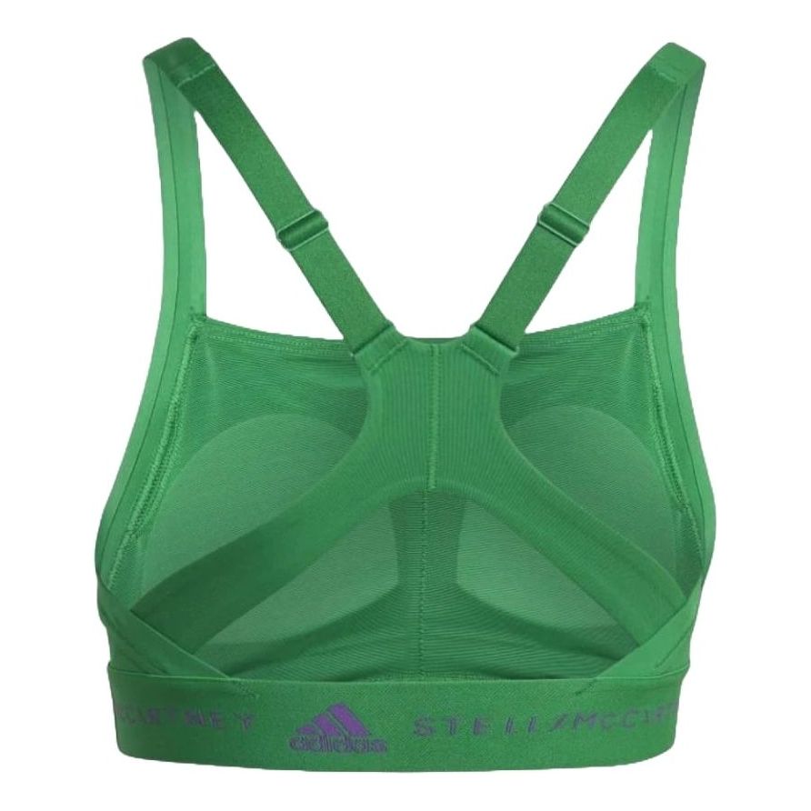 (WMNS) adidas By Stella McCartney Truepurpose Medium Support Bra Asia Sizing 'Green' HI6166