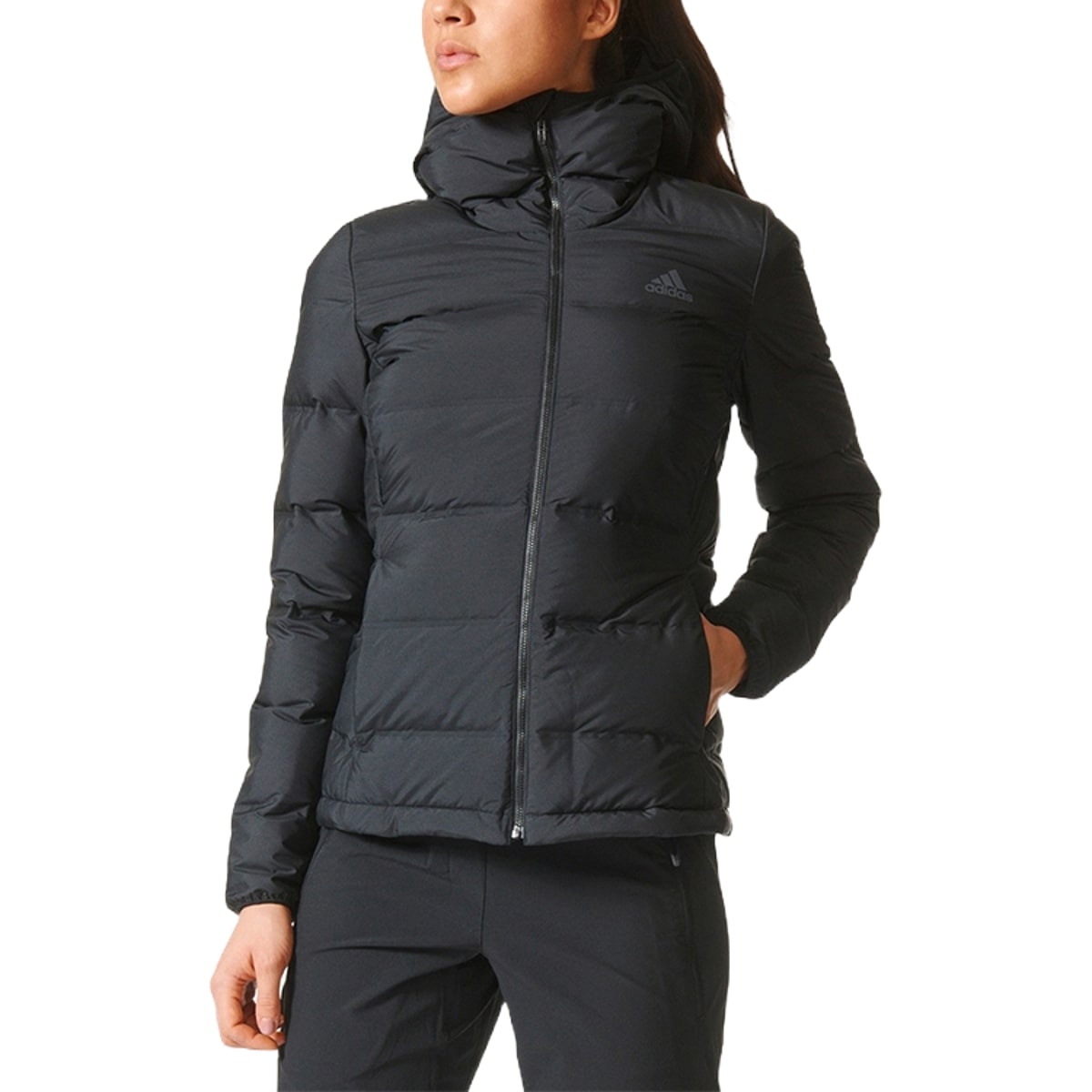 (WMNS) adidas Helionic Down Jacket Asia Sizing 'Black' BQ1935