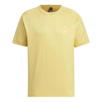 adidas Casual Pullover Sports T-Shirt Asia Sizing 'Yellow' IX4272
