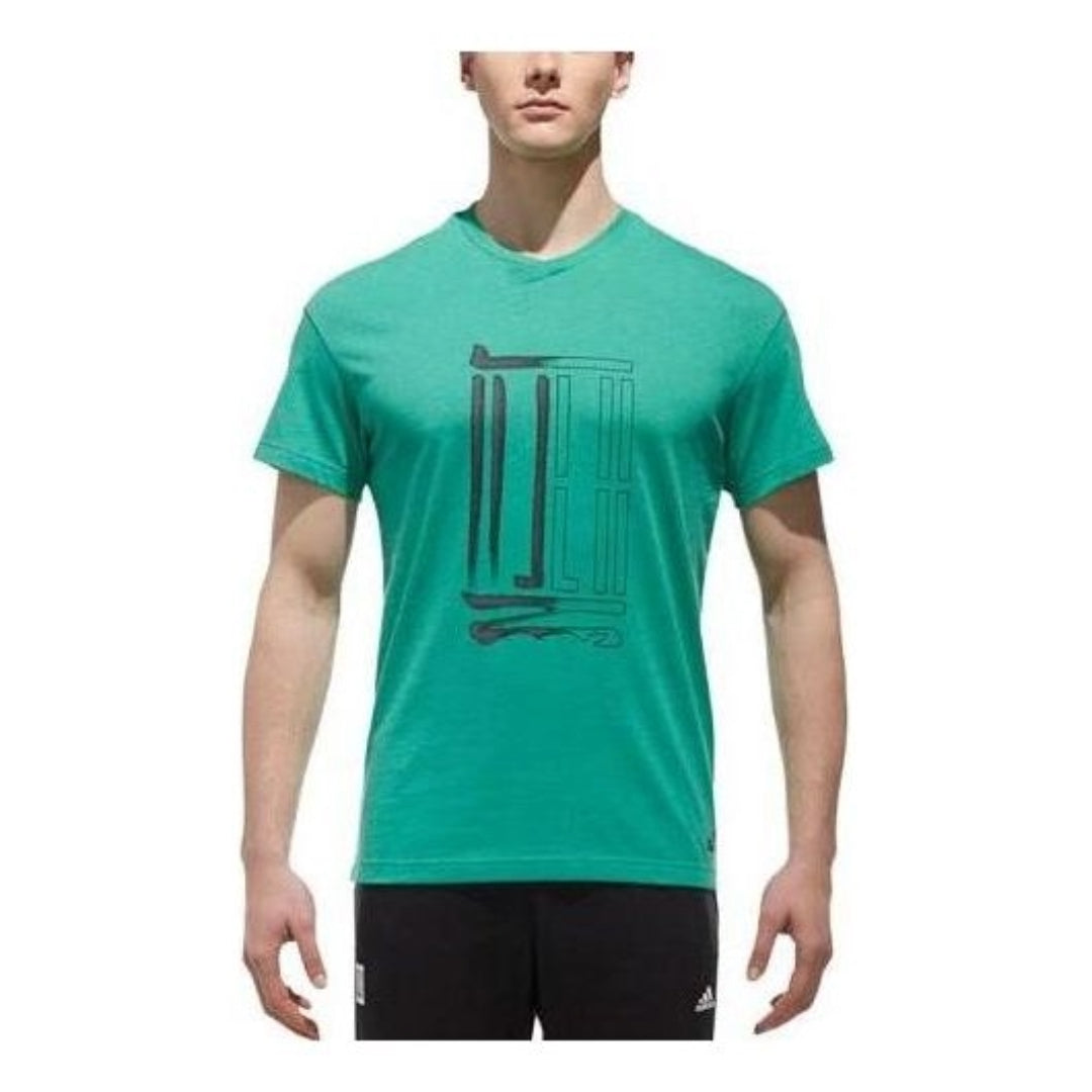 adidas Wuji Graphic T-Shirts 'Greren Black' CV6246
