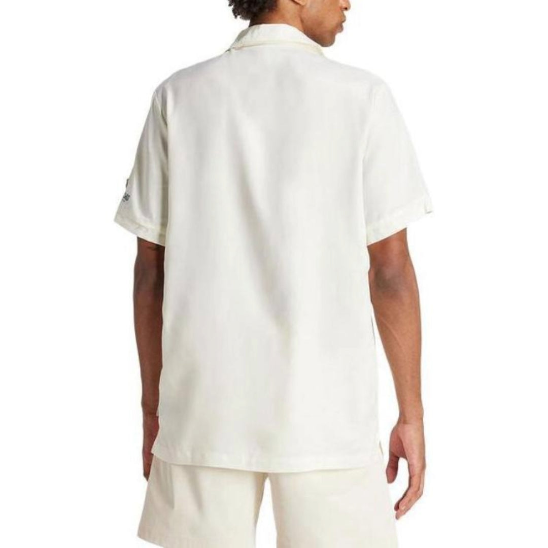 adidas Original Leisure Bowling Shirt Asia Sizing 'White' IS0194