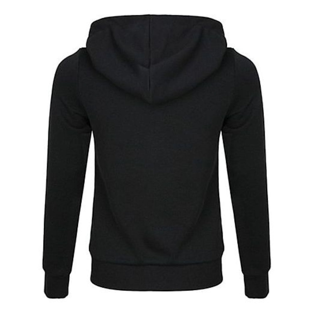 (WMNS) adidas Essentials Linear Hoodie Asia Sizing 'Black White' DP2401