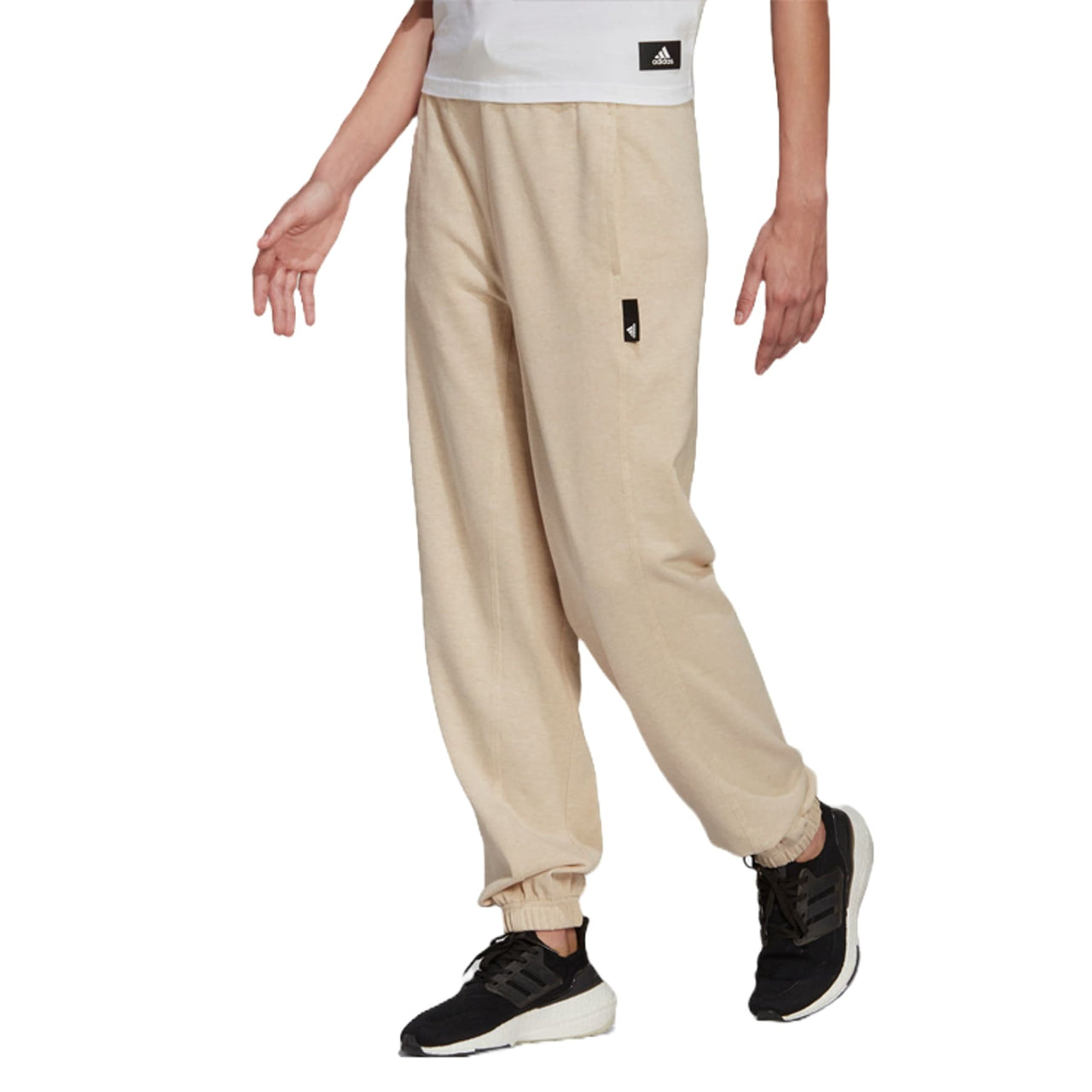 (WMNS) adidas Sportswear Studio Lounge Summer Pants Asia Sizing 'Botanic Beige Mel' HE3090