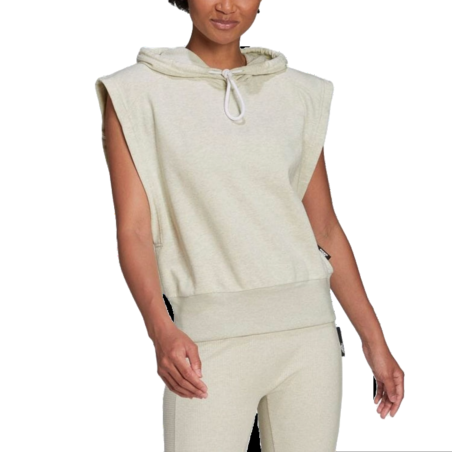 (WMNS) adidas Studio Lounge Hooded T-Shirt Asia Sizing 'White' HE4150