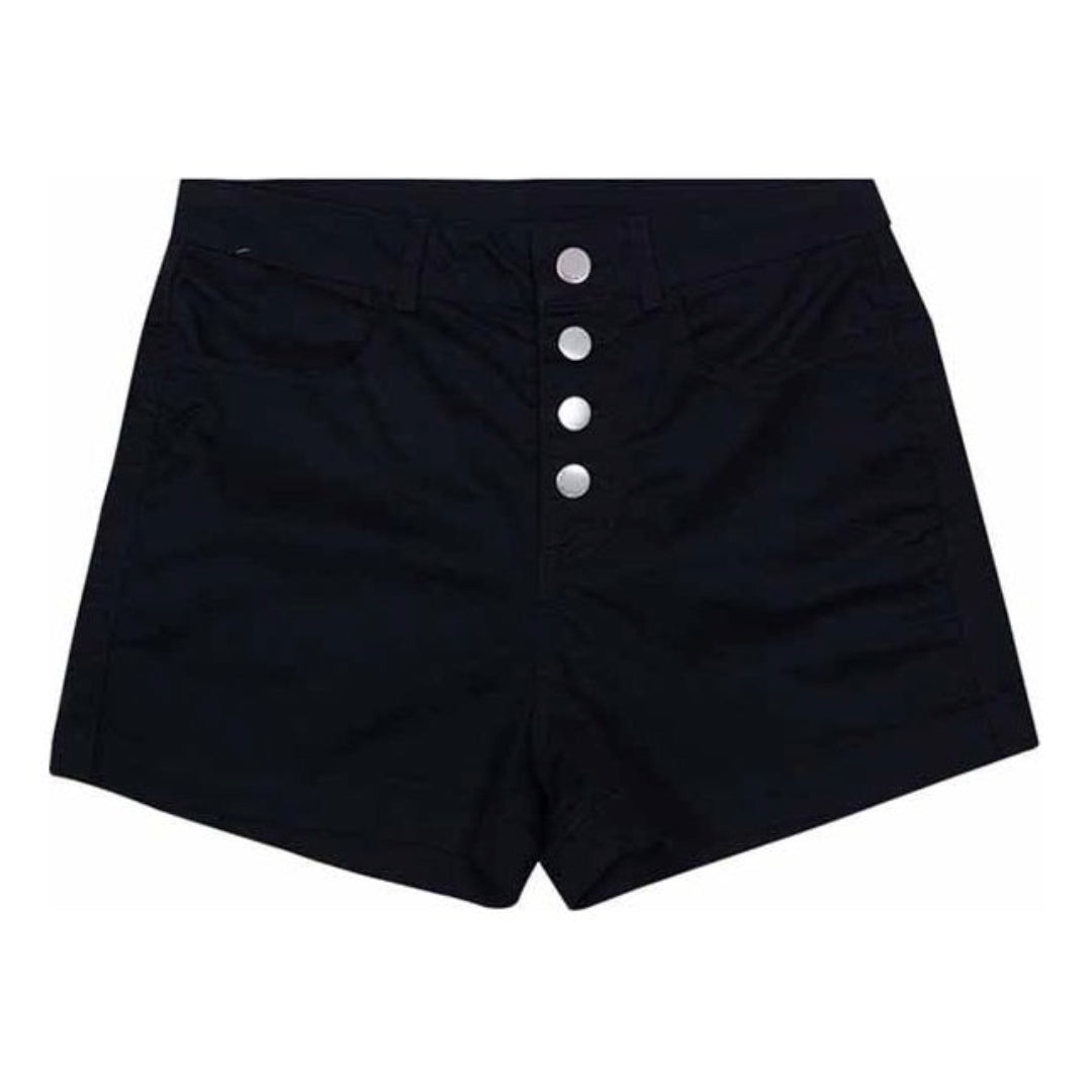 (WMNS) Converse High-Waisted Athletic Shorts Asia Sizing 'Black' 10019147-A03
