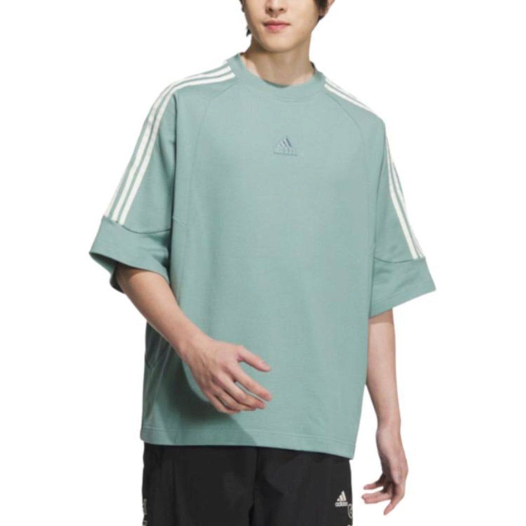 adidas Logo T-Shirt Asia Sizing 'Teal' JI6645