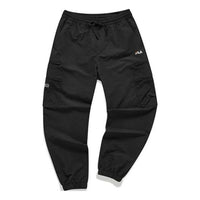 FILA FUSION Multi-Pocket Solid Color Woven Pants 'Black' T11M133803F-BK