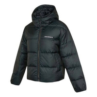 (WMNS) Converse Short Down Textile Jacket Asia Sizing 'Black' 10021998-A01