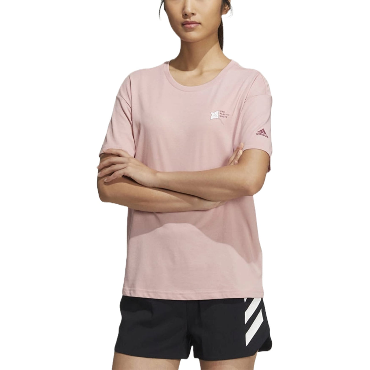 (WMNS) adidas Ocean Graphic Short Sleeve T-Shirt Asia Sizing 'Pink' HE7340