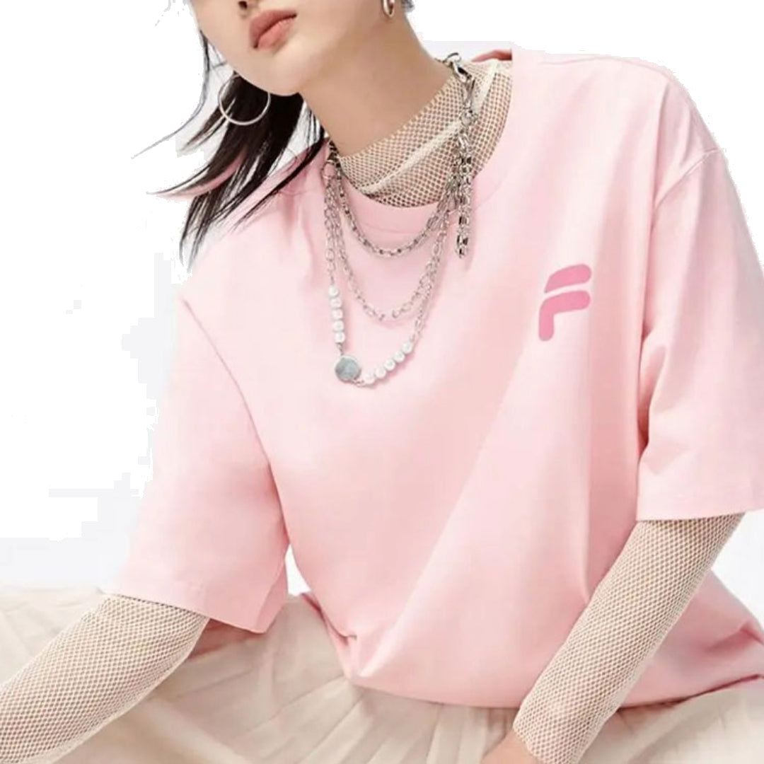 FILA FUSION Logo T-Shirt 'Pink' T11U126110D-PK