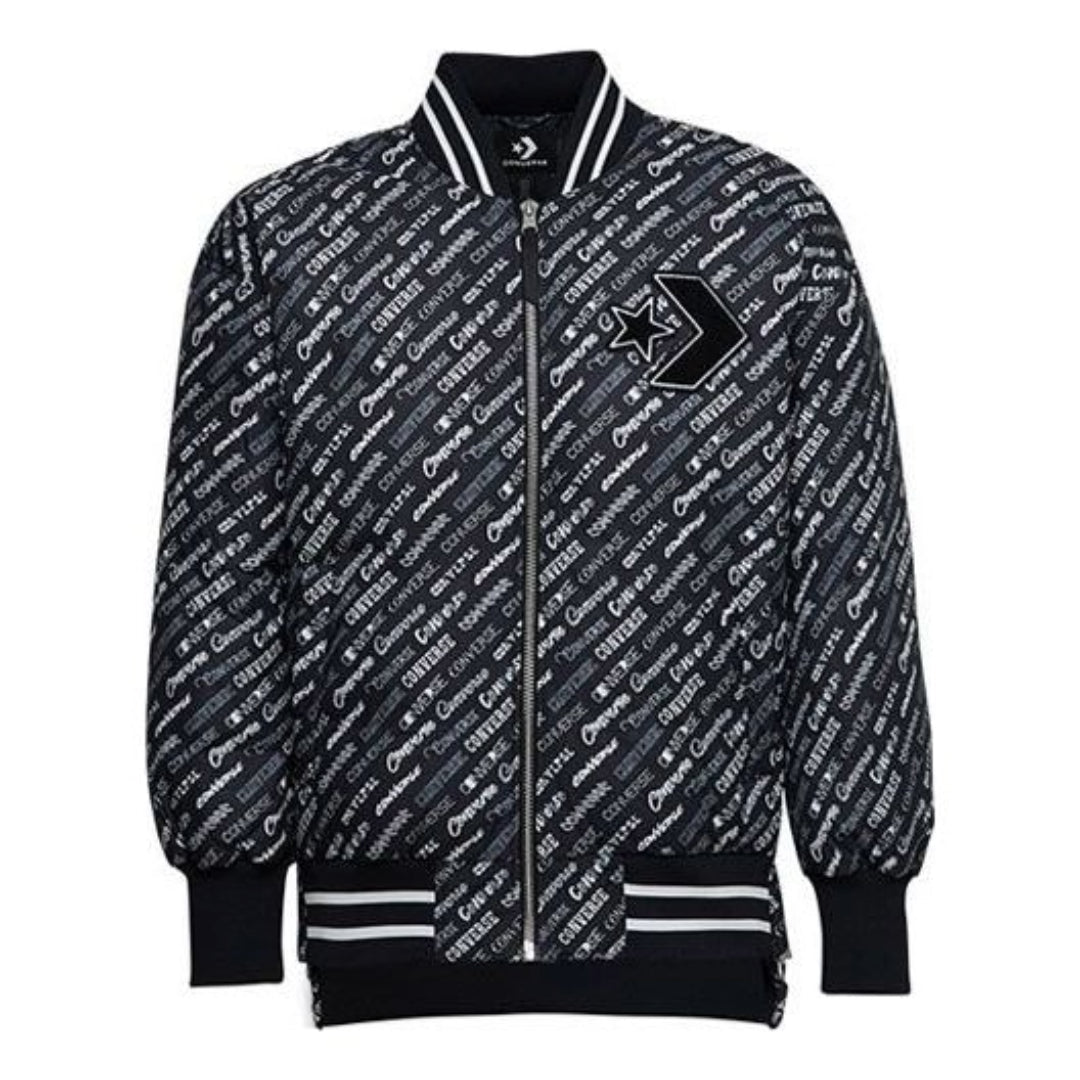 Converse Padded AOP Bomber Asia Sizing 'Black White' 10019325-A03