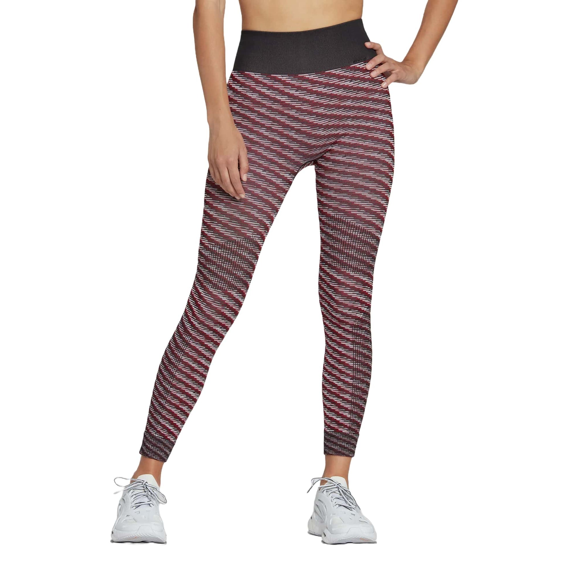 (WMNS) adidas by Stella McCartney Knit Training Tights Asia Sizing 'Red Black' HG1267