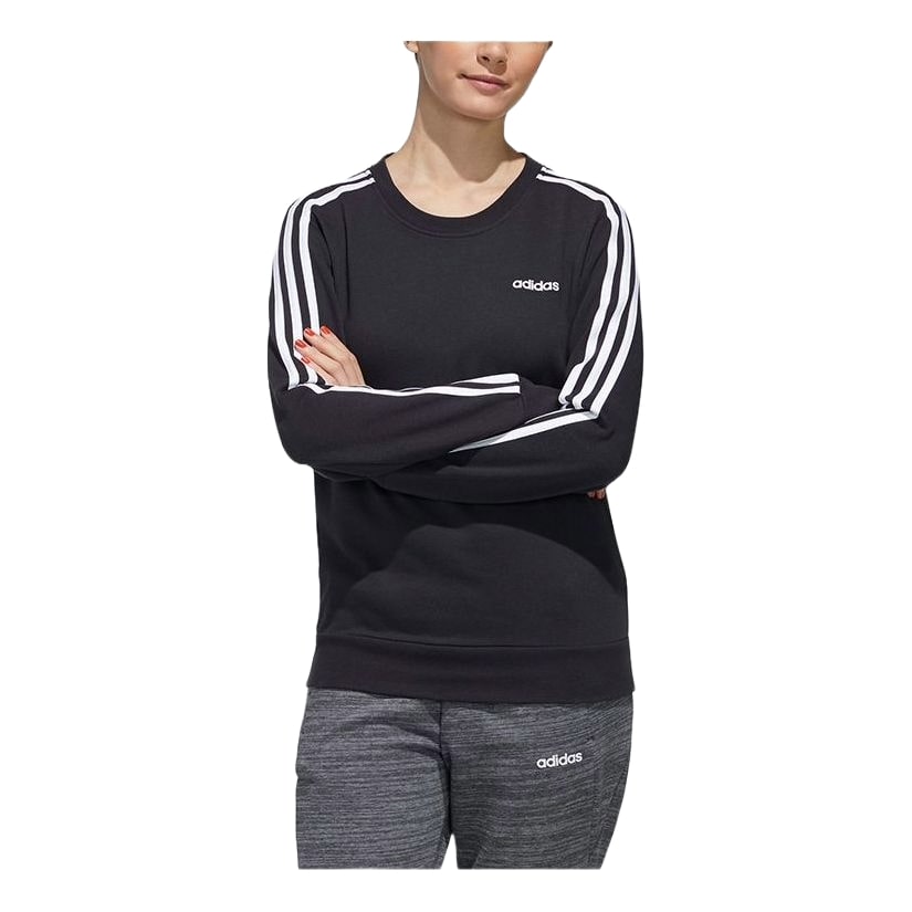 (WMNS) adidas Essentials 3-Stripes Sweatshirt 'Black White' FQ3262