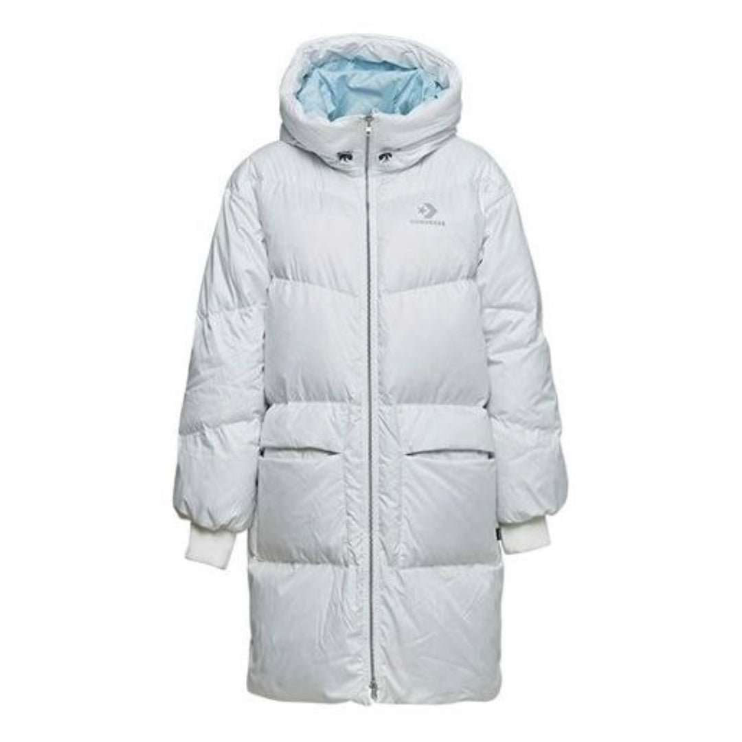 (WMNS) Converse Long Down Jacket Asia Sizing 'White' 10019328-A01