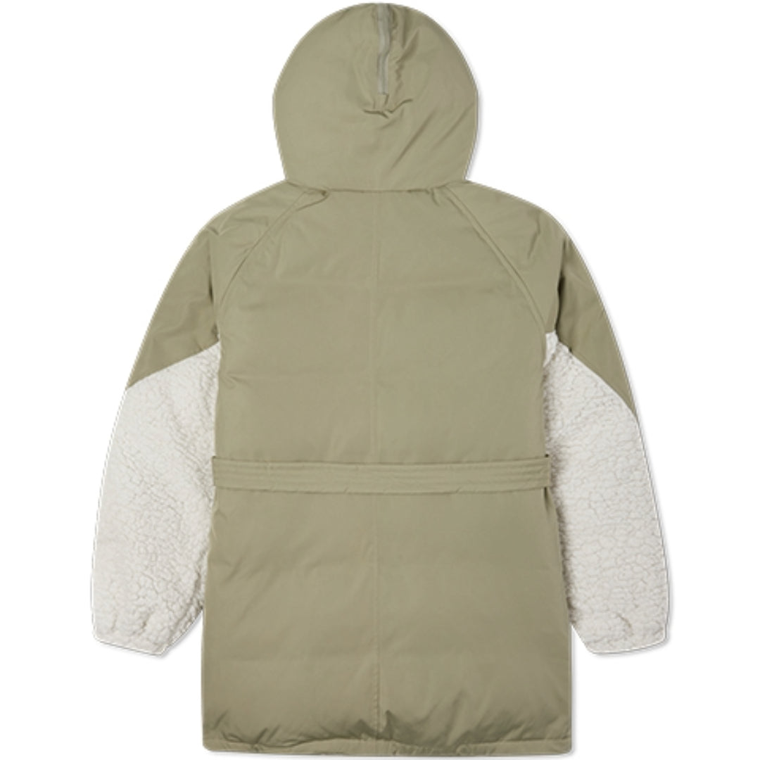 (WMNS) Converse Down Jacket Asia Sizing 'Olive Green White' 10021987-A03