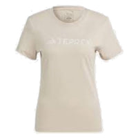 (WMNS) adidas Terrex Classic Logo T-Shirt Asia Sizing 'Beige' IB1157