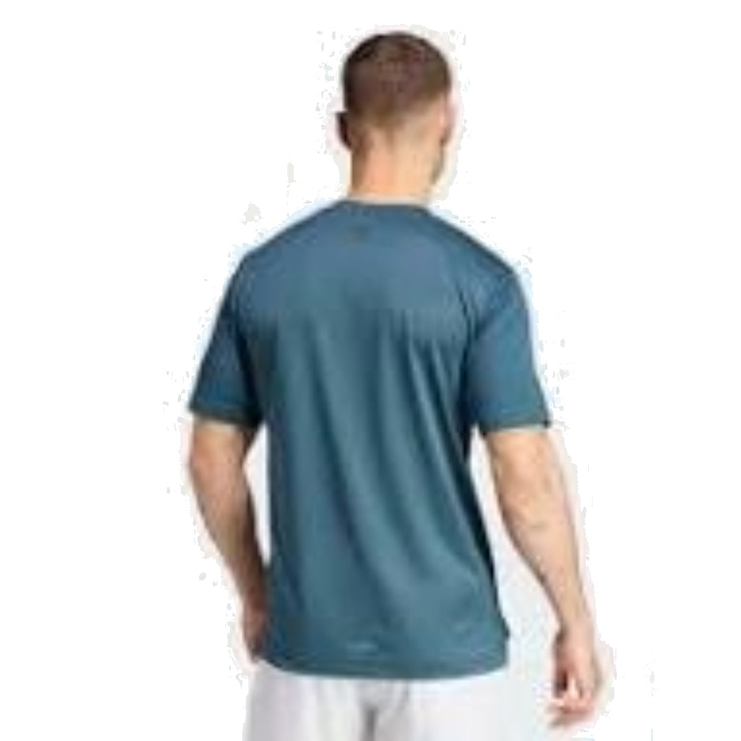 adidas HIIT Graphic Slogan Training T-Shirt Asia Sizing 'Teal Yellow' IM1134