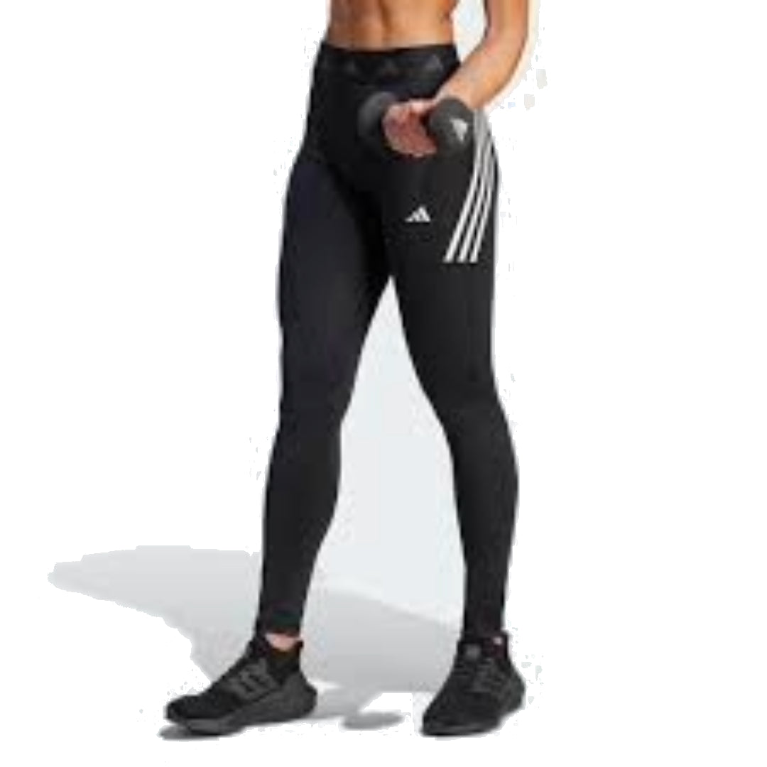 (WMNS) adidas Techfit Hyperglam Full-Length Leggings Asia Sizing 'Black White' HY4146