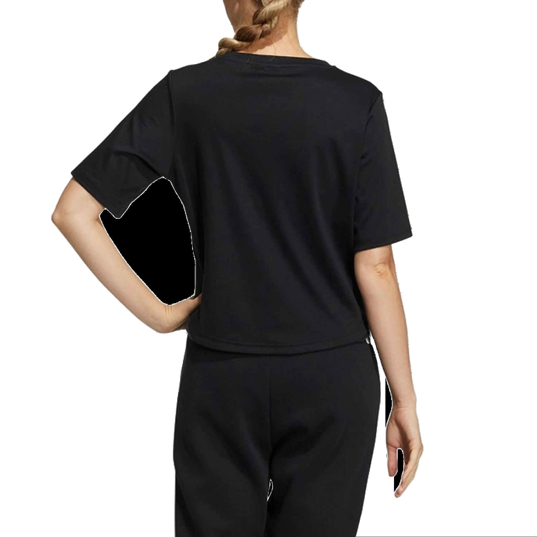 (WMNS) adidas UST T-Shirt Asia Sizing 'Black White' HE9984