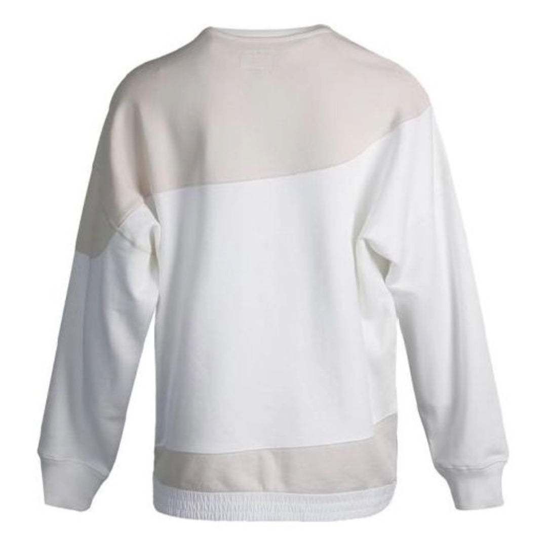 (WMNS) Converse Casual Sweatshirt Asia Sizing 'White Pink' 10019789-A03