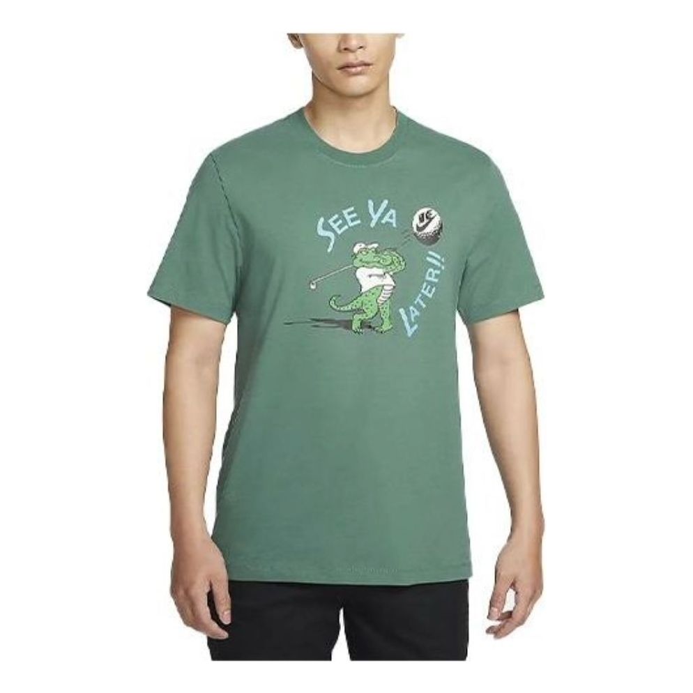 Nike Golf Graphic T-shirt Asia Sizing 'Green' FV8427-361