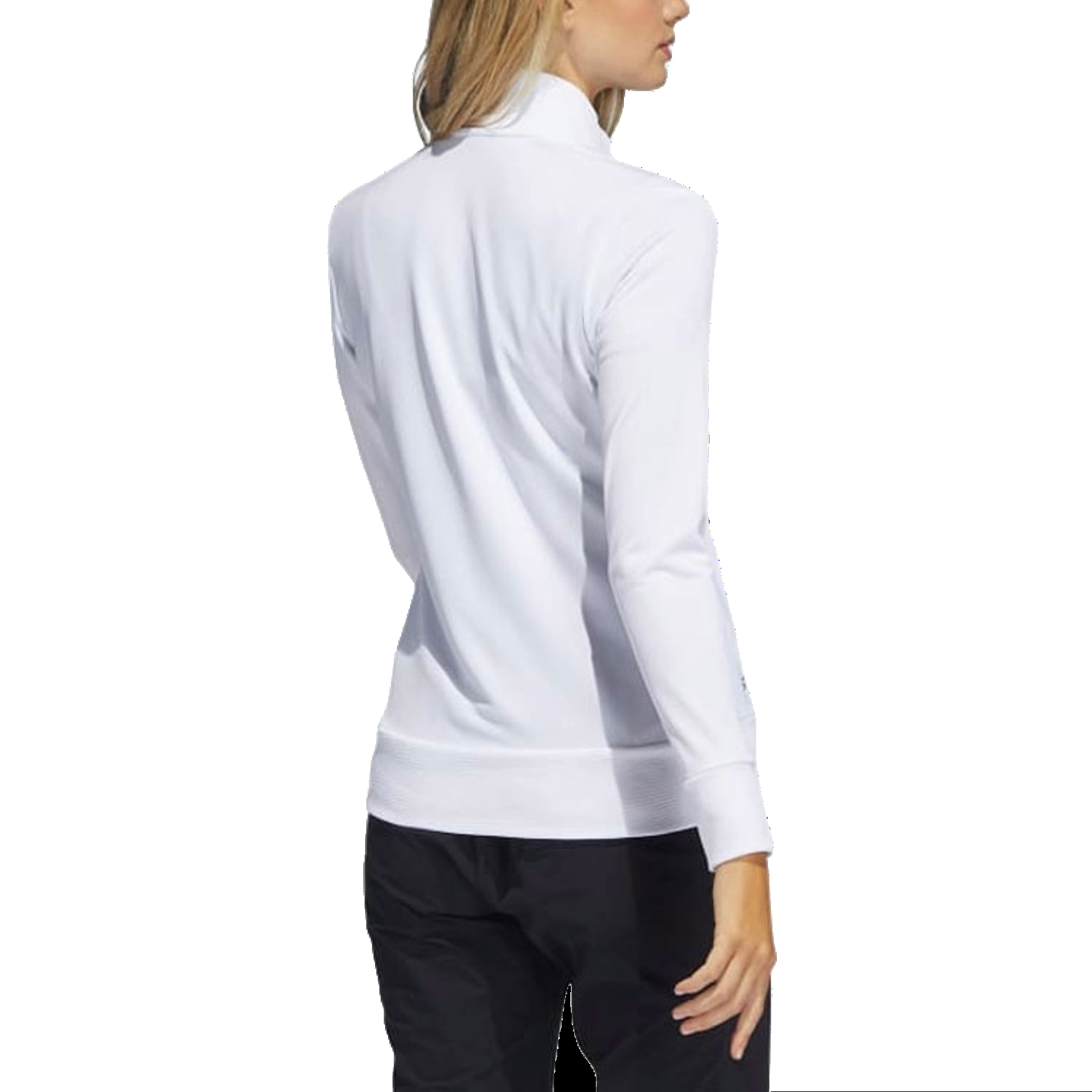 (WMNS) adidas Textured Full-Zip Jacket Asia Sizing 'White' HA3400