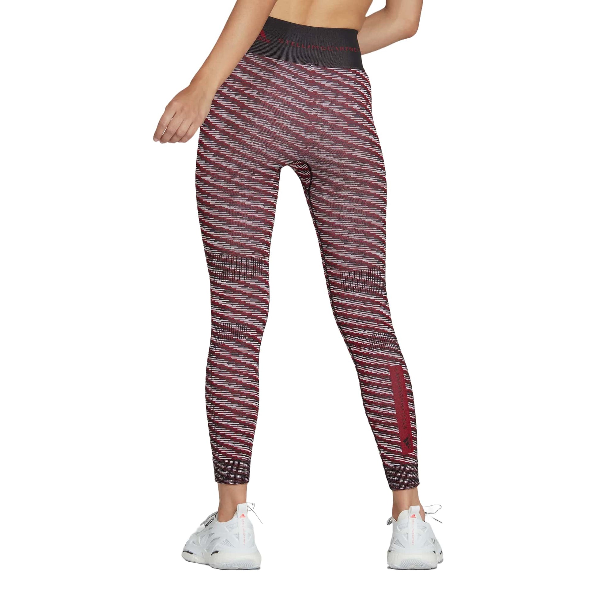 (WMNS) adidas by Stella McCartney Knit Training Tights Asia Sizing 'Red Black' HG1267