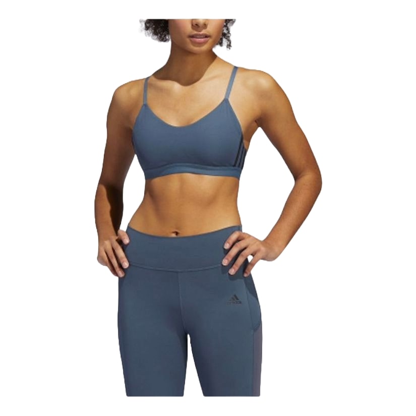 (WMNS) adidas All Me 3-Stripes Bra 'Teal' GC7695