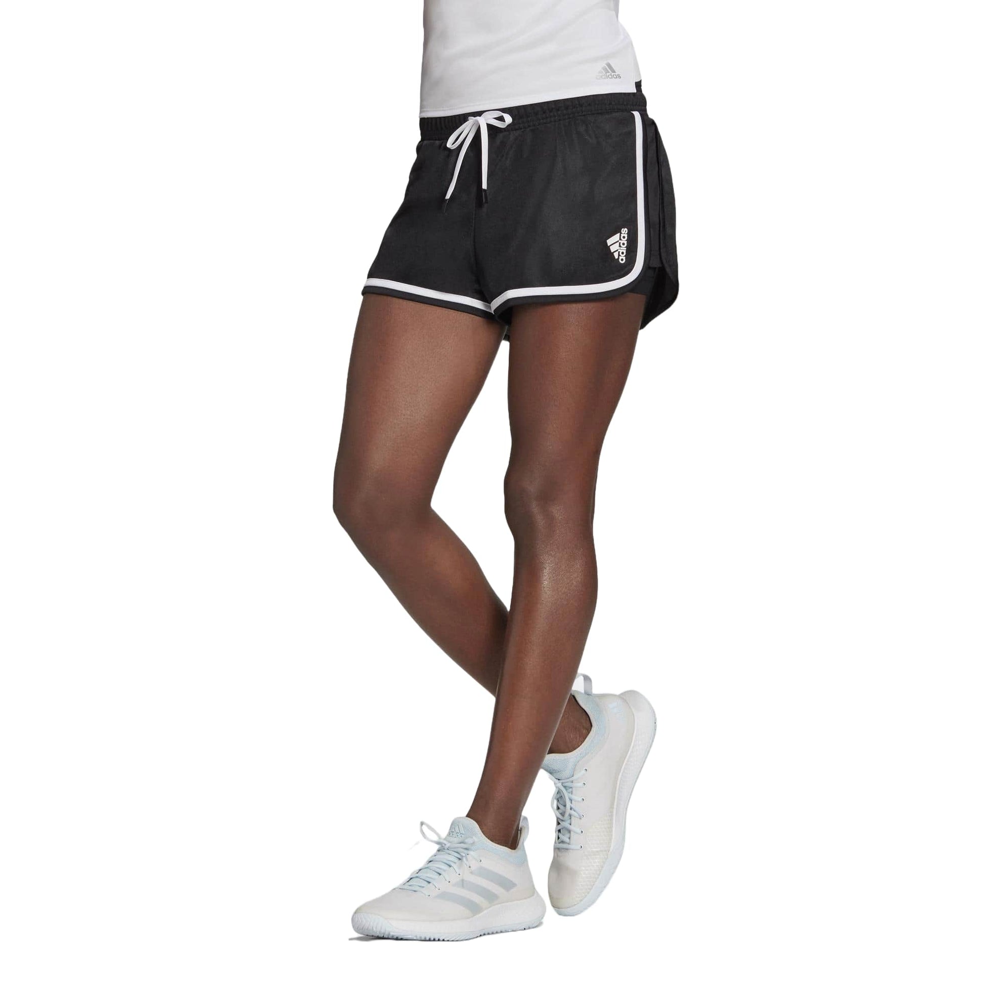 (WMNS) adidas Club Tennis Shorts Asia Sizing 'Black White' GL5461