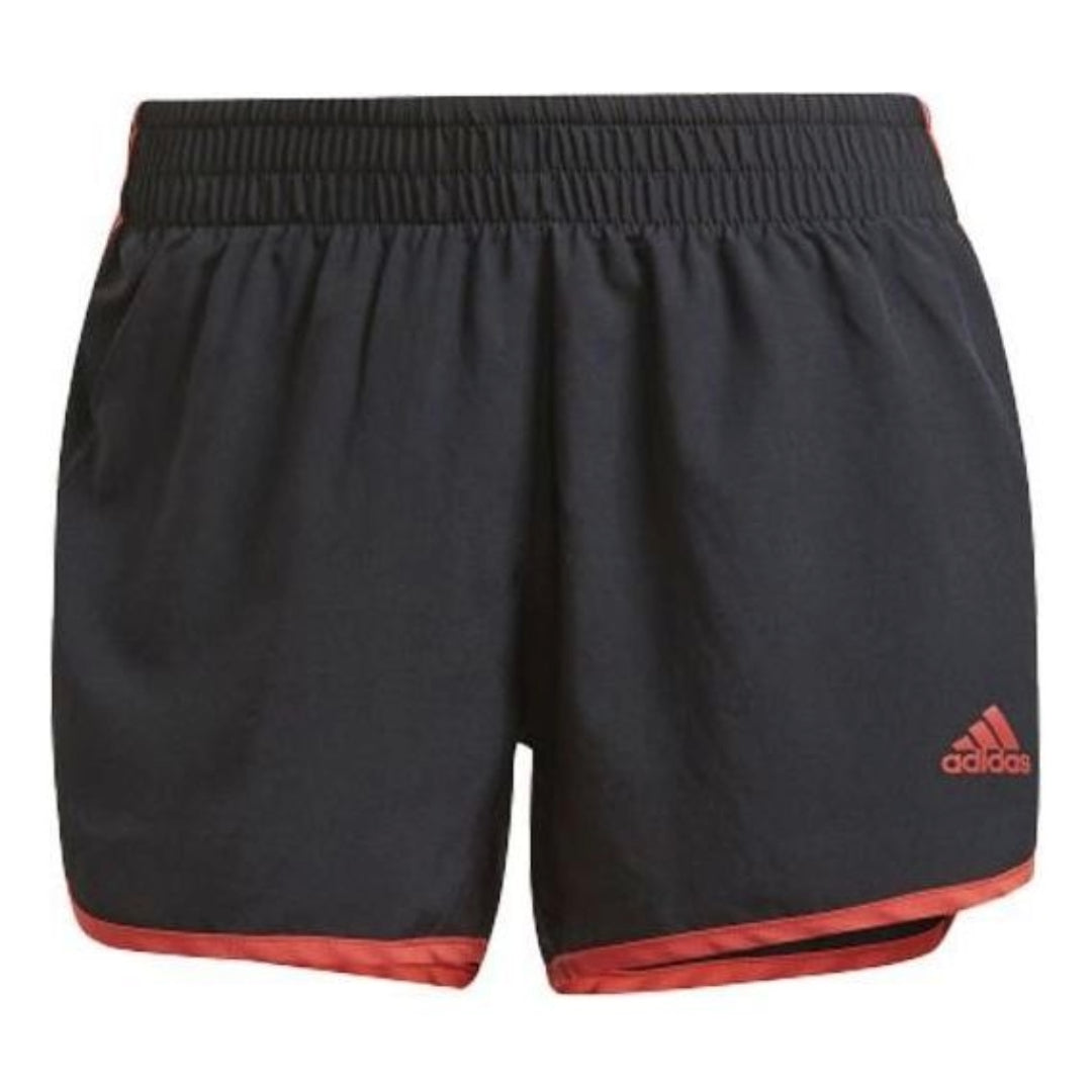 (WMNS) adidas Marathon 20 Shorts Asia Sizing 'Black Red' GK5258