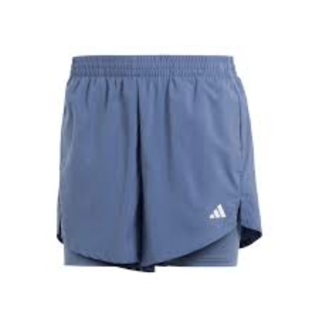(WMNS) adidas Aeroready Made For Training Minimal Two-In-One Shorts Asia Sizing 'Teal' IS3953