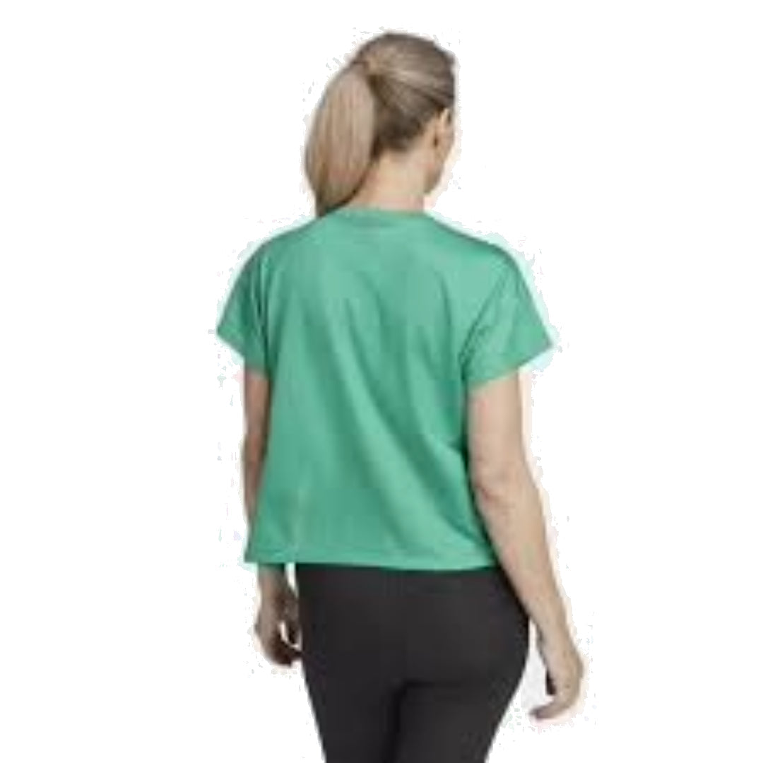 (WMNS) adidas HIIT Aeroready Quickburn Training T-Shirt Asia Sizing 'Green' HY5413