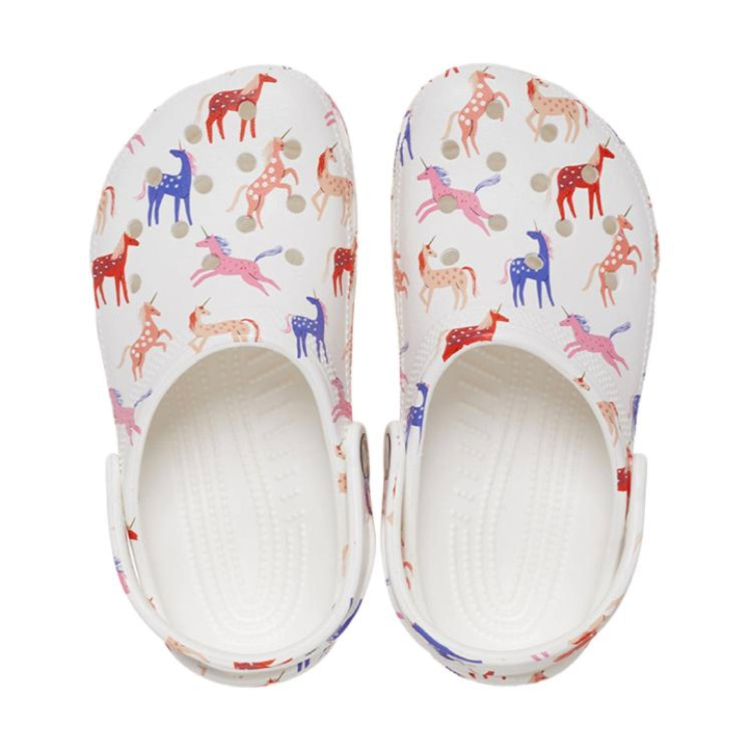 (GS) Crocs Classic Character Print Clog K 'White Red Blue' 209695-9CD
