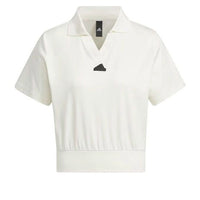 (WMNS) adidas Tech T-Shirt Asia Sizing 'White Black' IM8821