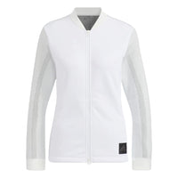 (WMNS) adidas AEROKNIT Fabric Mix Long Sleeve Full Zip Jacket Asia Sizing 'White' HG1672