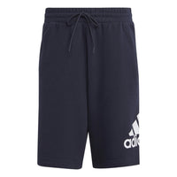 adidas Essentials Big Logo French Terry Shorts 'Navy White' IC9402