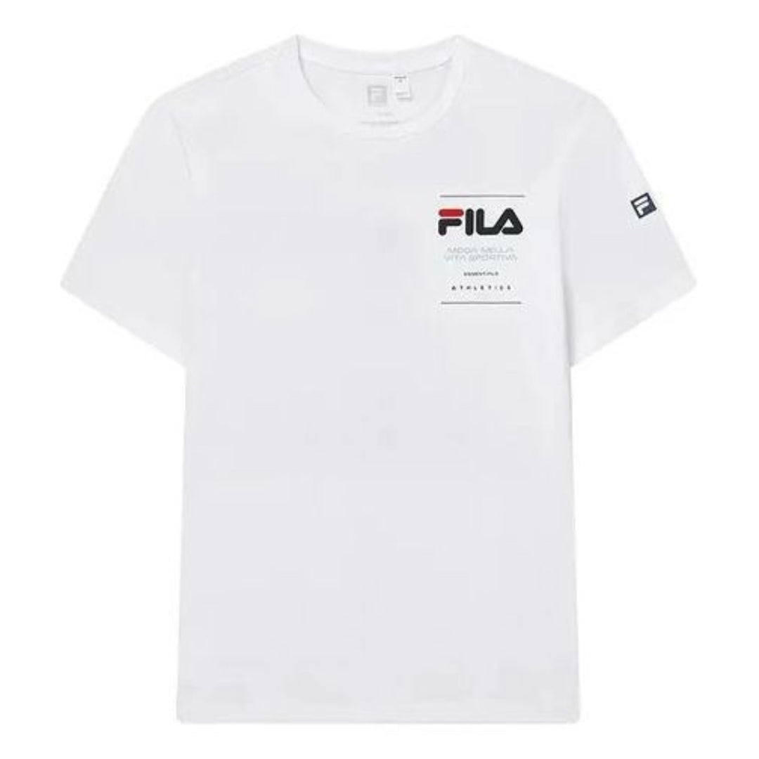 FILA Solid Color Letter Printed T-Shirt 'White' A11M321199B-WT