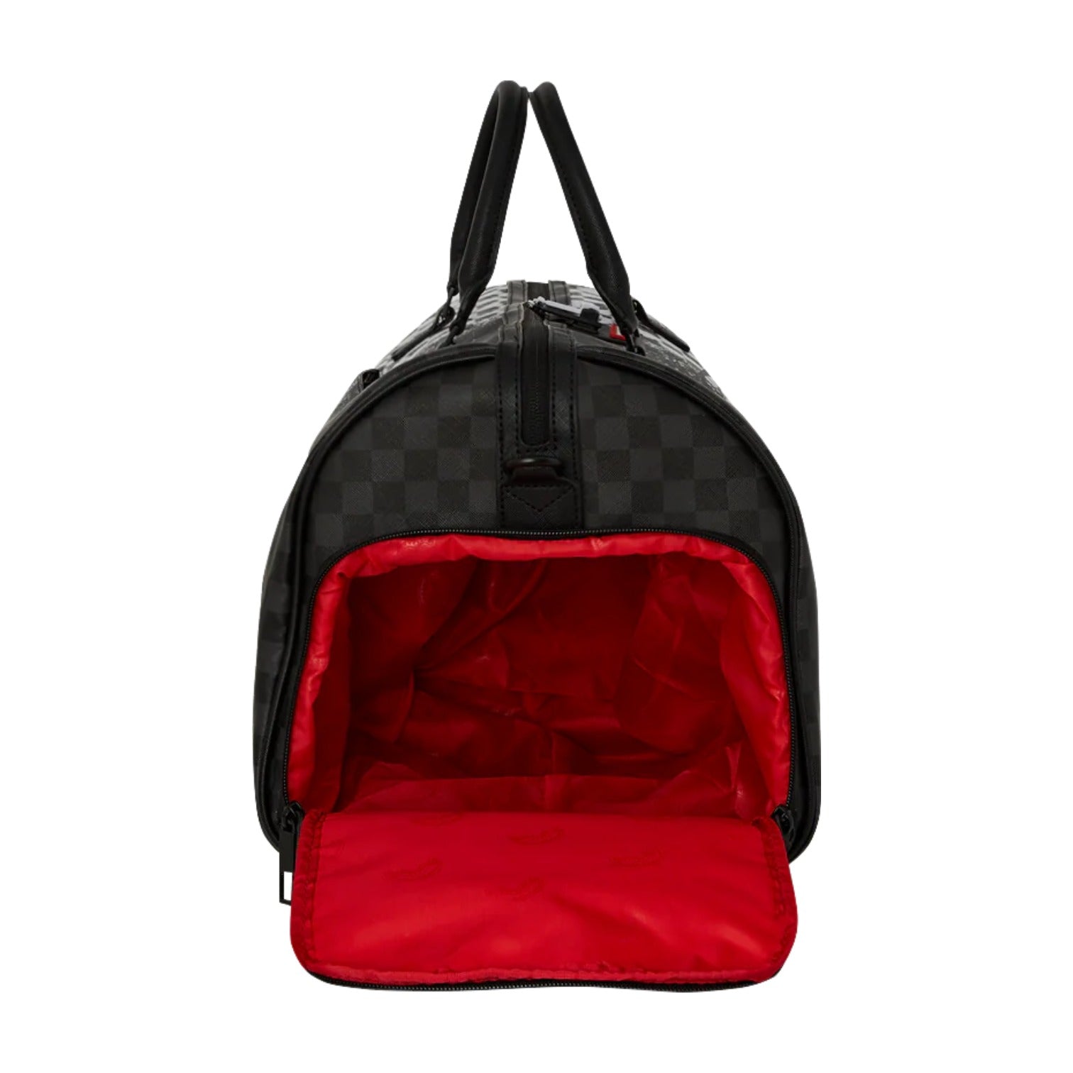 Sprayground Scribble Dribble Check Duffle Bag 'Black White' W1135512