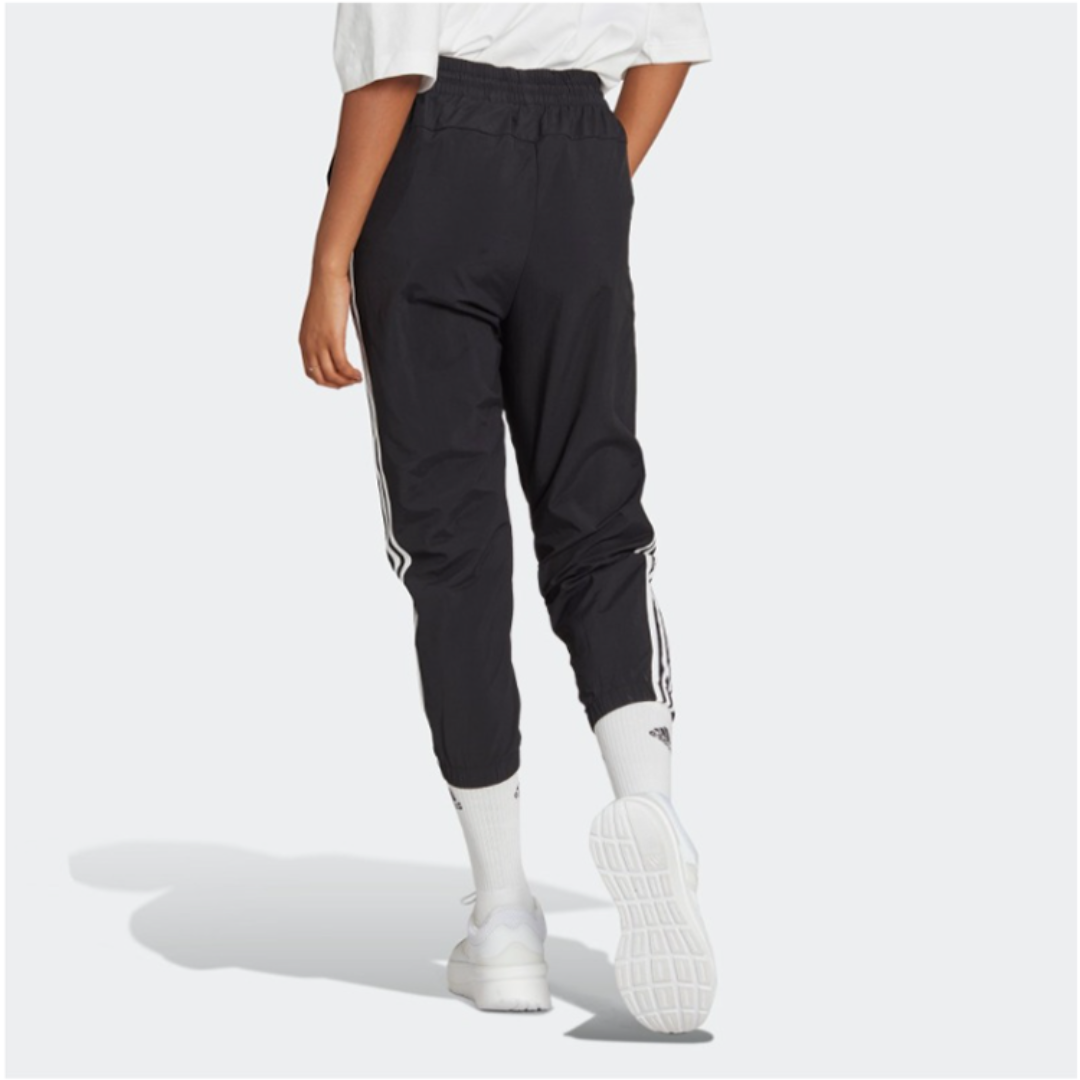 (WMNS) adidas Essentials 3-Stripes Woven 7/8 Pants Asia Sizing 'Black' HT3398
