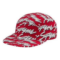 Supreme Signature Script Logo Camp Cap 'Red White' SUP-SS19-146