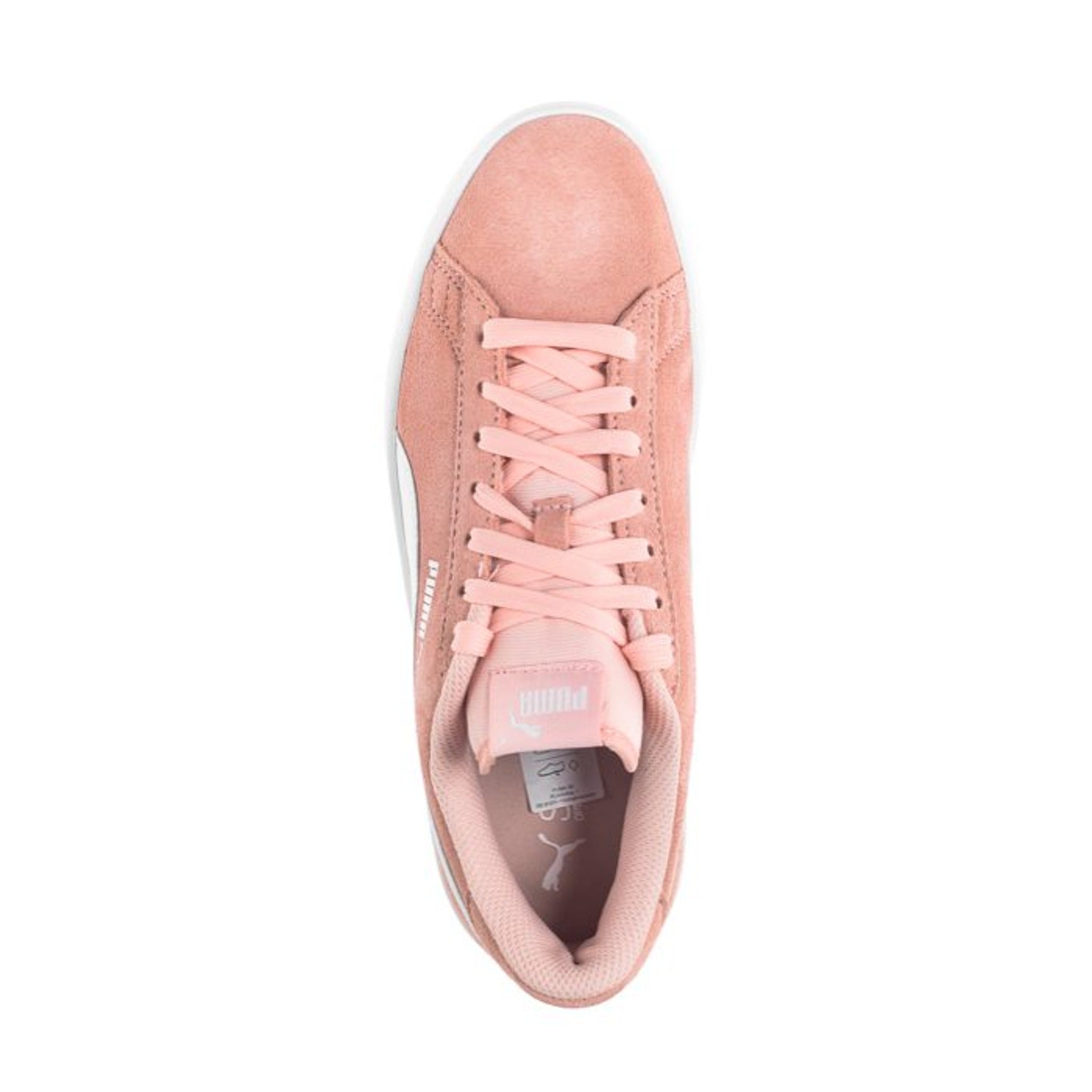 (GS) PUMA Smash V2 Suede 'Pink White' 365176-16