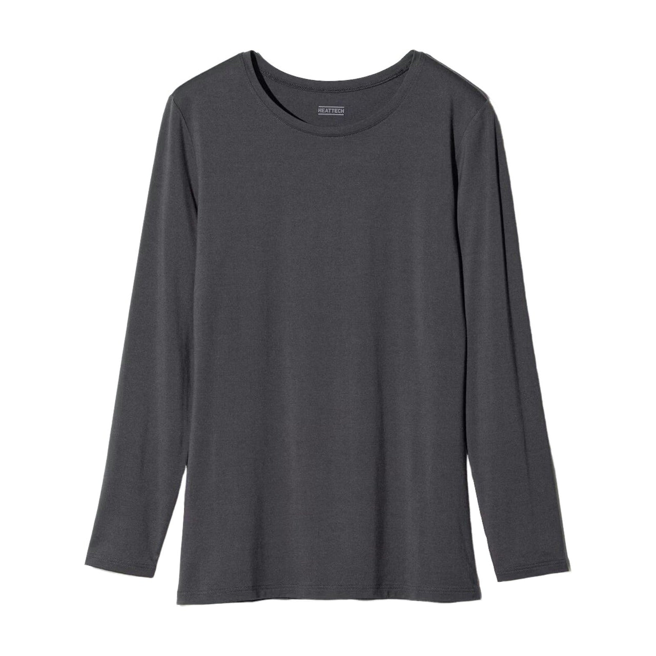 (WMNS) UNIQLO HEATTECH Crew Neck T-Shirt 'Grey' 478940-08